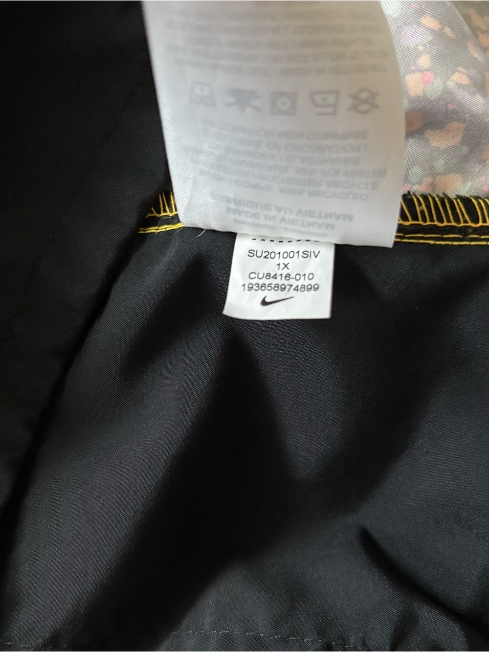 NIKE Plus sz 1X Windrunner Mesh Jacket Track Icon Clash Black - Picture 8 of 10